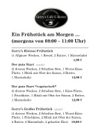 Gerry´s Café & Bistro im Schatten Isny 