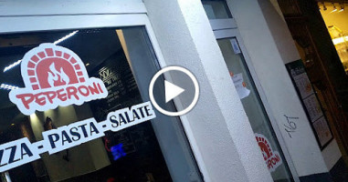 Peperoni Pizza outside