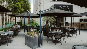 Pots outside