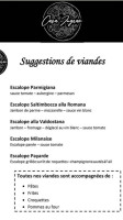 An Der Villa menu