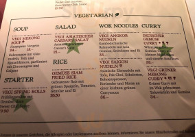 Mekong Restaurant Bar menu