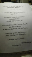 Gasthaus Meyer menu