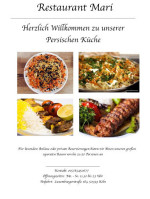 Afghanisches Persisches Mari menu