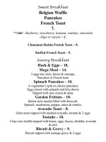 Schäck's Adler menu