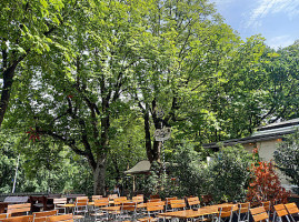Biergarten outside