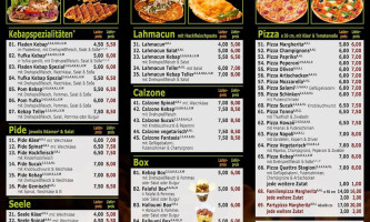 Cetin's Grill menu