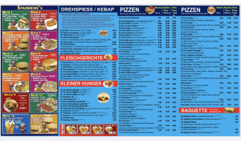 Pizza Kebab Dasen menu