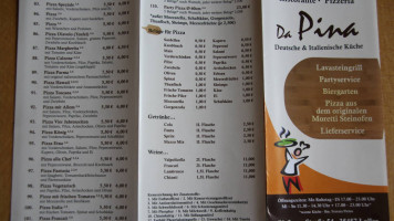 Pizzeria Dapina Mit Lieferservice menu