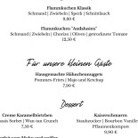 Zur Mühle menu