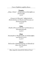 Pizzeria Delicato menu