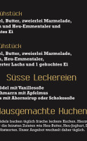 Cafe Mokka menu
