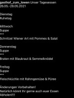 Gasthof Zum Löwen menu