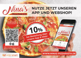 Nina's Pizza Pasta & More menu