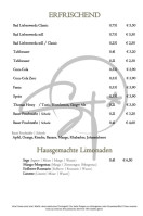 Seestern Senftenberger See menu