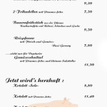 Gaststätte Segger Büppeler Krug Carta