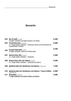 Oblomow menu