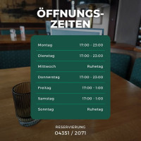Jever-stübchen menu