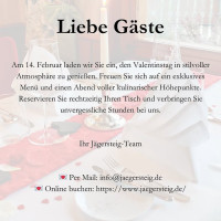 Jägersteig menu