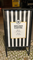 Berliner Ensemble Kantine menu
