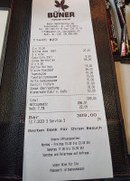 Büner menu