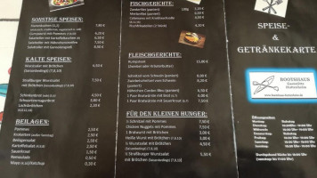 Bootshaus Gaststaette Huttenheim menu