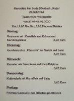 Zur Stadt Offenbach menu