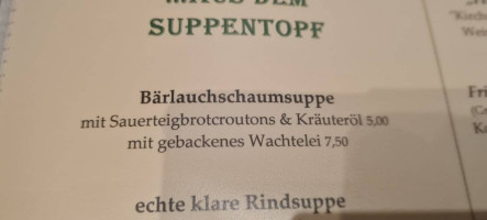 Landgasthof Bachlerhof menu