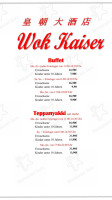 ASIA WOK Kaiser menu