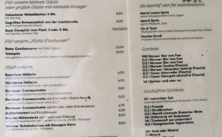 Mühlsteinstube menu