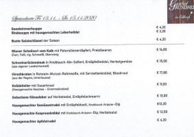 Gasthof Grundner menu