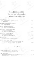 Zur Alten Post menu