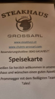 Steakhaus Grossarl menu