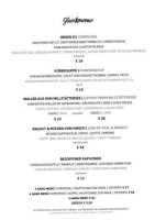 Bistro Bar 151 menu