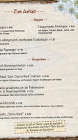 Restaurant Eiserne Hand menu