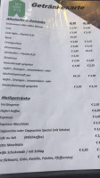 Hochthörle Hütte menu