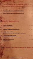 Kaiseralm menu