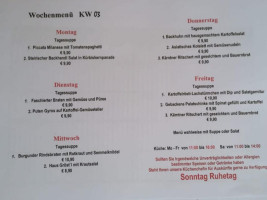 Cafe-Restaurante Mischkulnig menu
