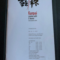 Kanpai Running Sushi & Lounge menu