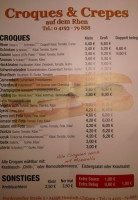 Croques und Crepes Holger Nebel menu