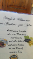 Gasthaus Adler menu