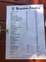 Burgschänke menu
