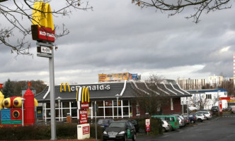 McDonald`s outside