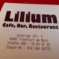 Restorant Lilium food