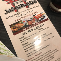 Japanhaus menu