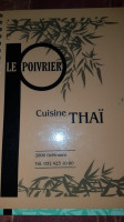 Restaurant Le Poivrier menu