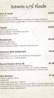 Roma menu