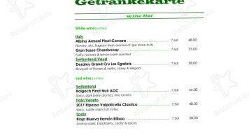 Rhy21 Restaurant Bar menu