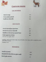 Chambres D'hôtes Le Phare menu