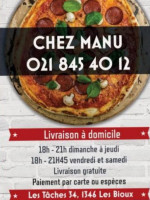 Chez Manu Pizzeria food