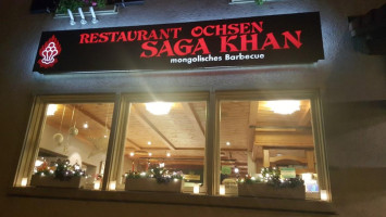 Saga Khan outside